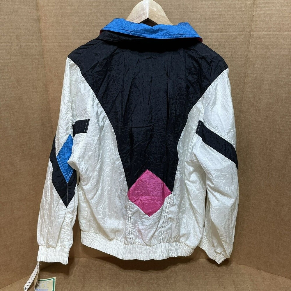 NWT Vintage Womens Windbreaker Jacket, Multicolored, Large, Westside Full Zip - Picture 6 of 10